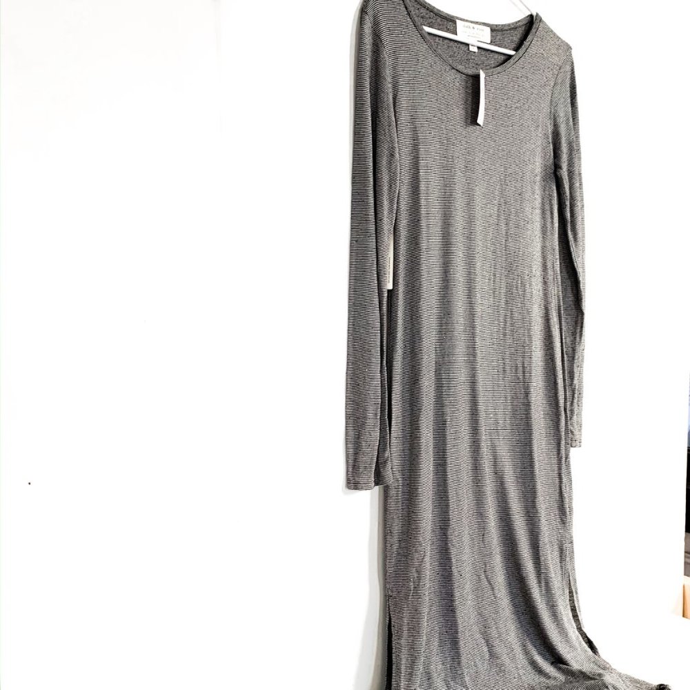 NWT anthropologie cloth & stone striped tee dress S - Picture 3 of 6